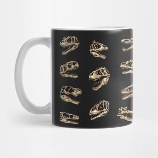 Dinosaur Skull Sticker Set Theropods Mug